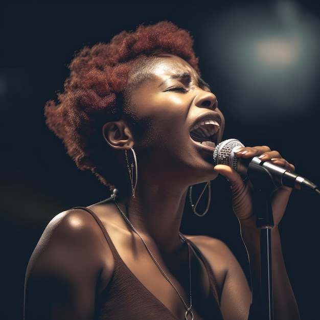 Afrykańska piosenkarka generatywna ai
