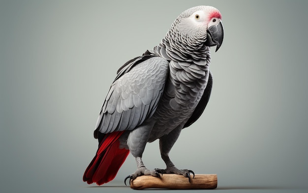 Zdjęcie afrykańska szara papuga