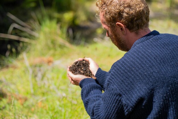 Agronomia gleby na farmie w Australii wiosną