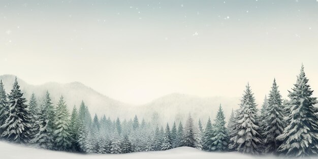 AI Generated AI Generative Wesołych Świąt Bożego Narodzenia Xmas Nowy Rok Zimowe Święta Leśny krajobraz