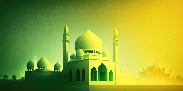 Ai wygenerowała ilustrację muzułmańskiego meczetu