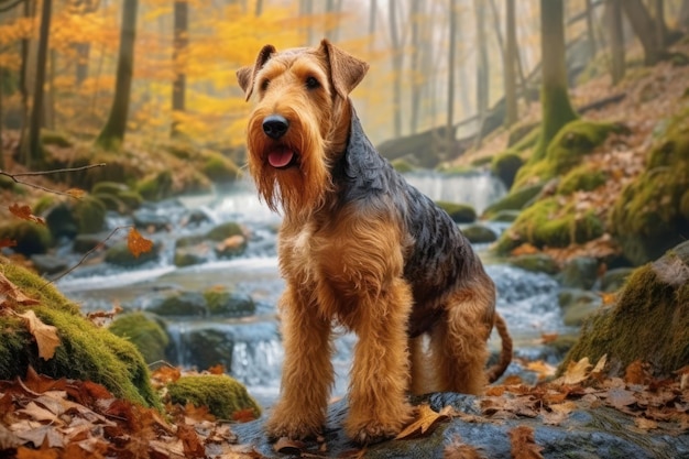 Airedale terrierairedale terrier w naturalnym środowisku