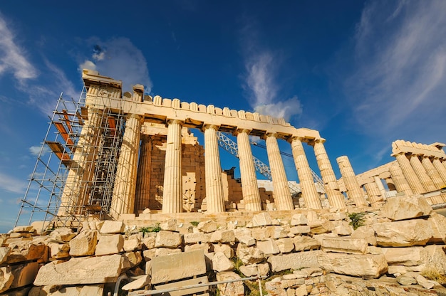 Akropol Partenon w Atenach w Grecji