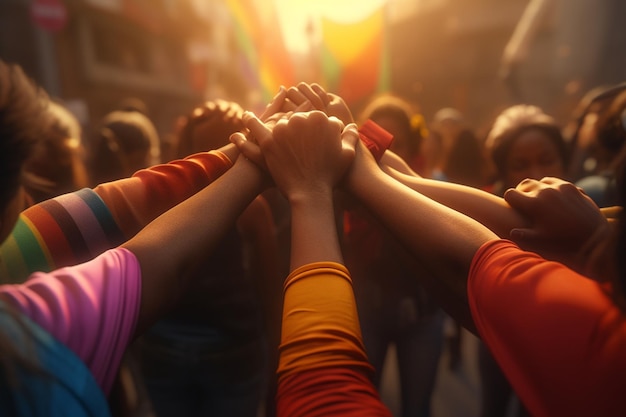 Aktywiści LGBTQ łączą ręce w potężnej Generative ai