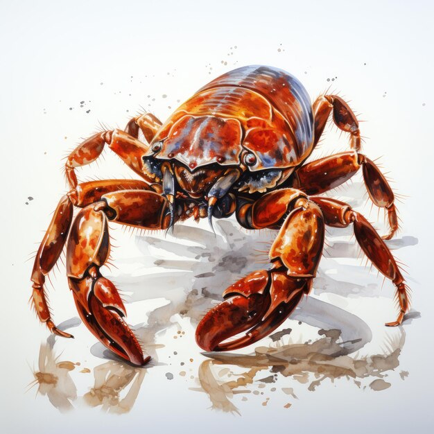 Zdjęcie akwarel scorpion clipart generative ai