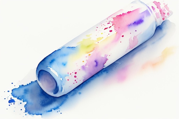 Akwarel spray ink smudge styl chiński element projektowania malarstwa atramentowego tapeta tła