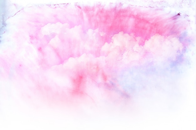 Akwarela ilustracja chmury.