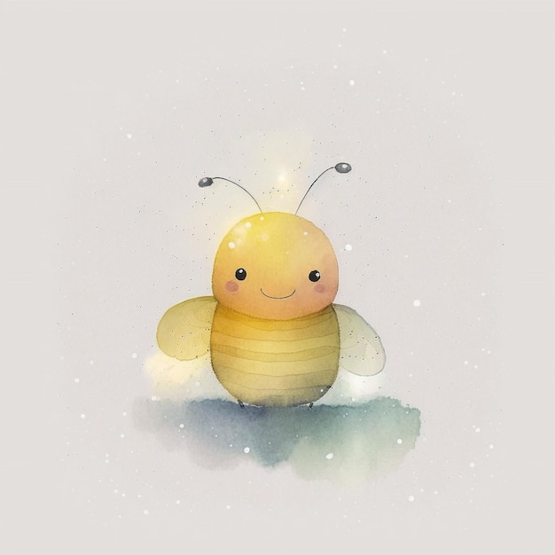 Akwarela Ilustracja Firefly