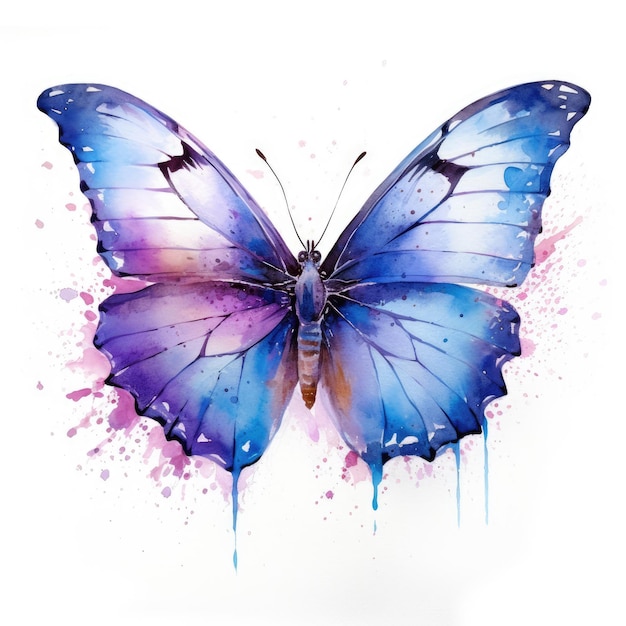 Akwarela malarstwo motyla