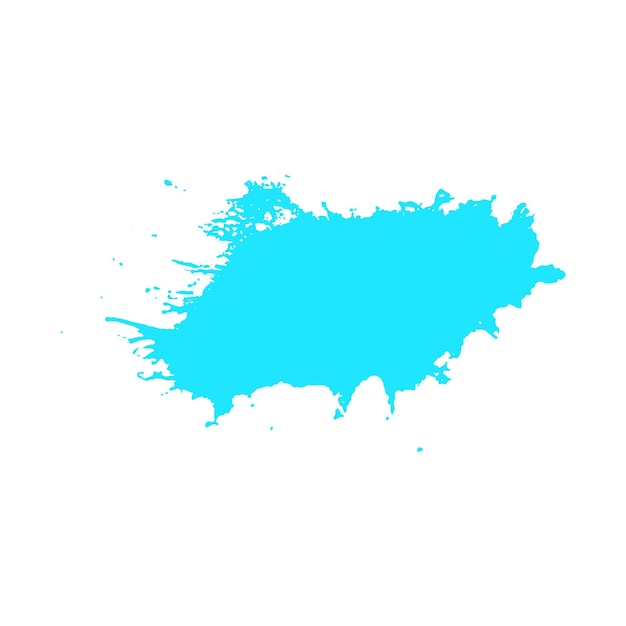Zdjęcie akwarela pomalowana jasnoniebieską farbą pędzla