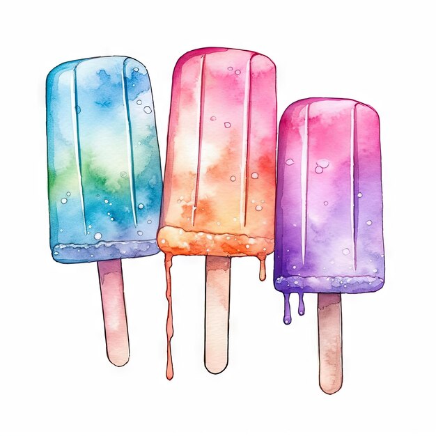 Akwarela popsicles