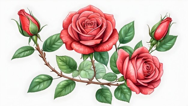 Akwarela Rose Series Kolekcja akwareli Rose Zestaw akwareli kwiatowych Seria malarstwa Rose Wat