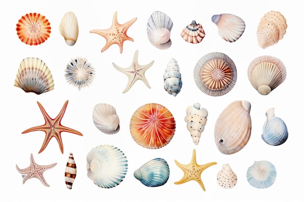 Akwarele Ocean Life Clipart Designs