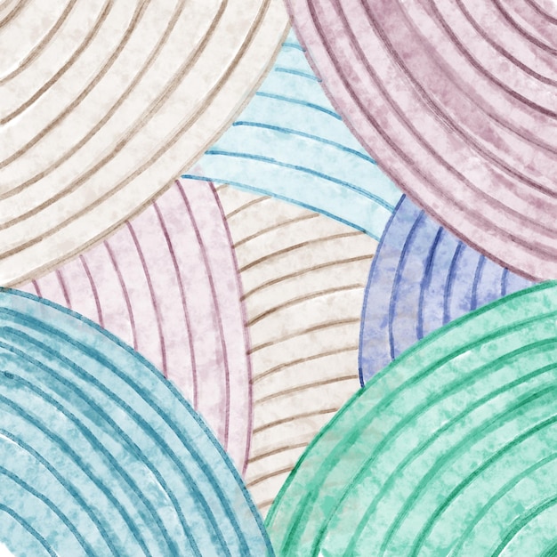 akwarelowe fale tła z delikatnymi pastelowymi kolorami z paskami w stylu morskim