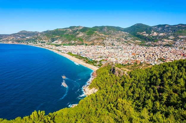 Alanya panoramiczny widok z lotu ptaka Turcja