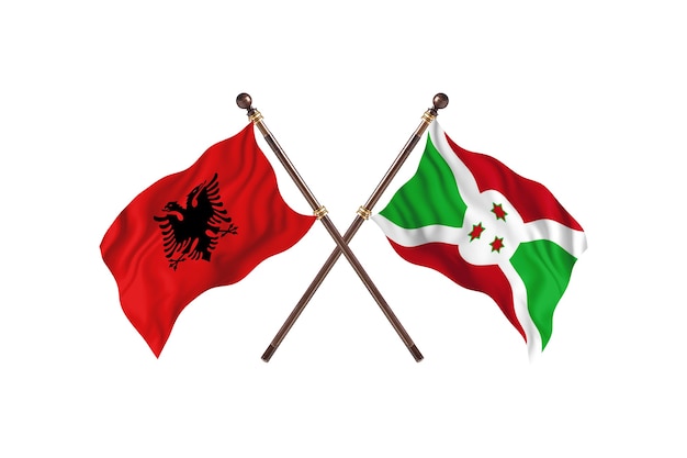 Albania kontra Burundi Dwie flagi