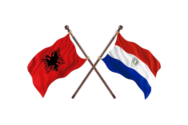 Albania kontra Paragwaj Dwie flagi