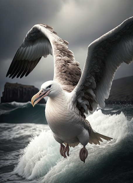 Albatrosy bardzo duży ptak Procellariiform
