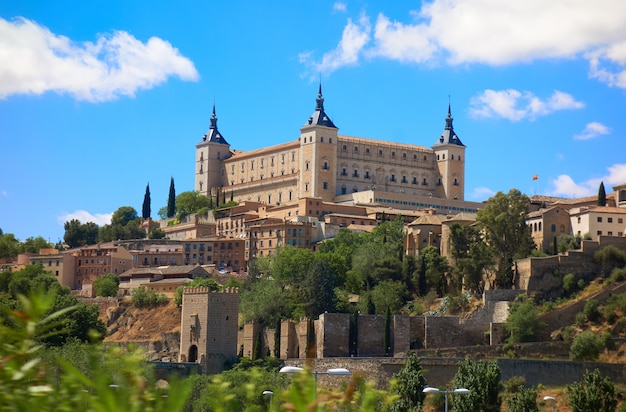 Alcazar de Toledo w Kastylia-La Mancha Hiszpania