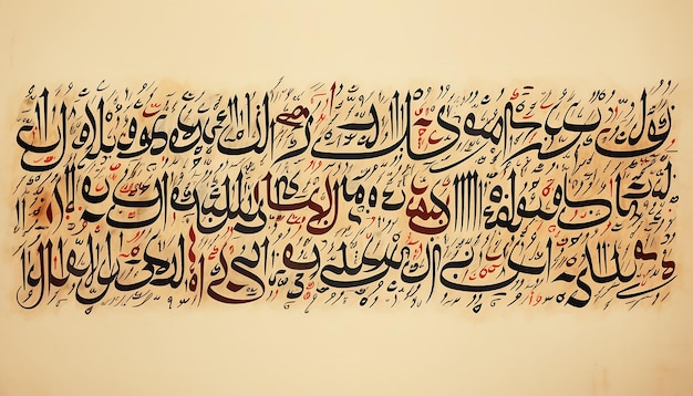 alfabet arabski pisany ręcznie w starej gazecie