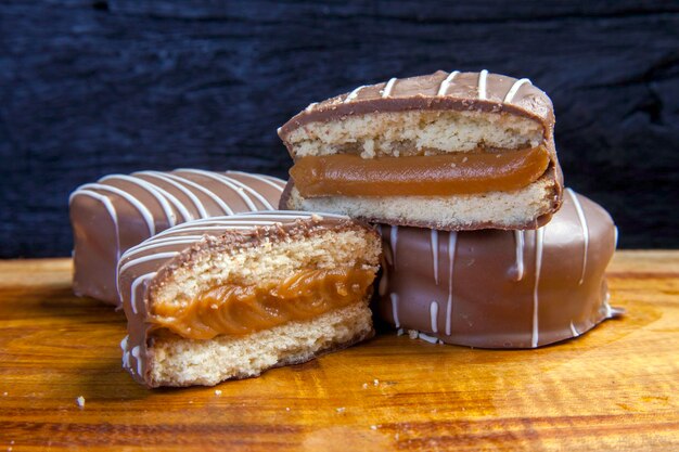 Alfajor wypełniony dulce de leche