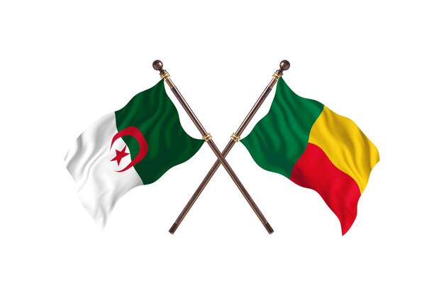 Algieria kontra Benin Dwie flagi