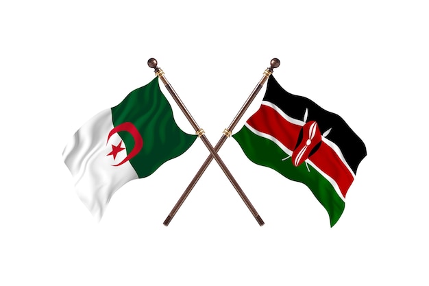Algieria kontra Kenia Dwie flagi