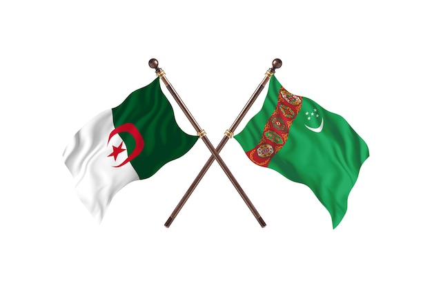 Algieria kontra Turkmenistan Dwie flagi