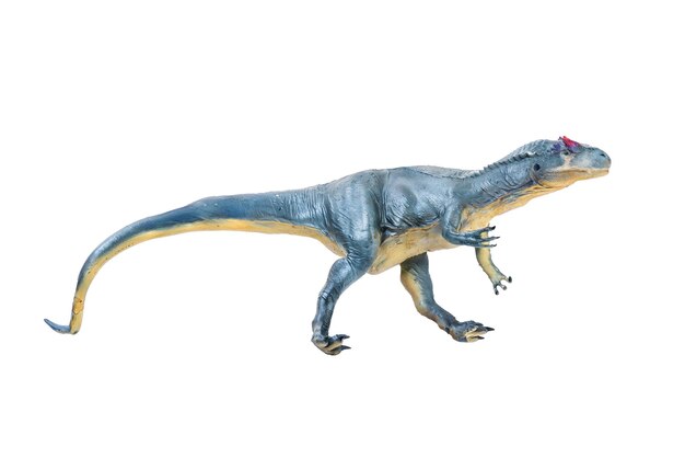 Zdjęcie allosaurus dinozaur izolowane tło