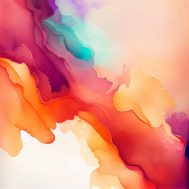 Allure Abstract Watercolor to teksturowane tło z jasną plamą akwareli