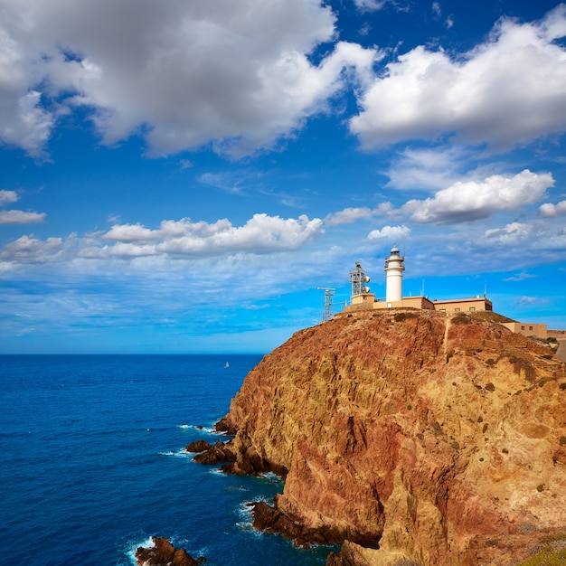 Almeria Cabo de Gata latarnia morska w Hiszpanii