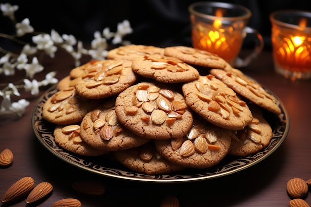 Almond Ginger Cookies Chińskie jedzenie