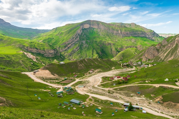 Alpejska wioska Laza w Azerbejdżanie