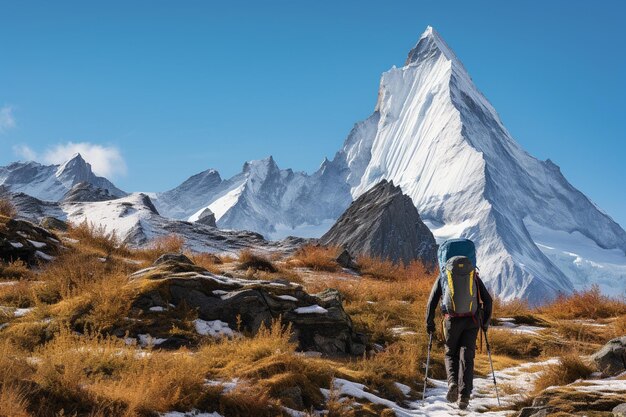 Alpine Ascent Aura Piękne zdjęcie krajobrazu