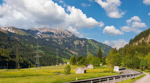 Alpy górski letni widok Austria