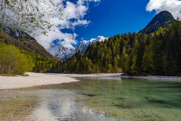 Zdjęcie alpy julijskie park narodowy triglav w słowenii