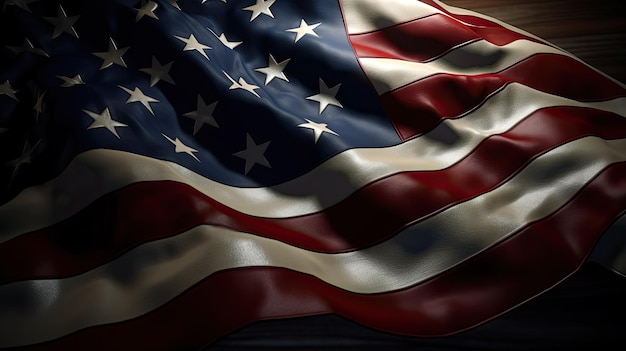 Amerykańska Flaga Gwiazd I Paski Koncepcja Święto Pracy