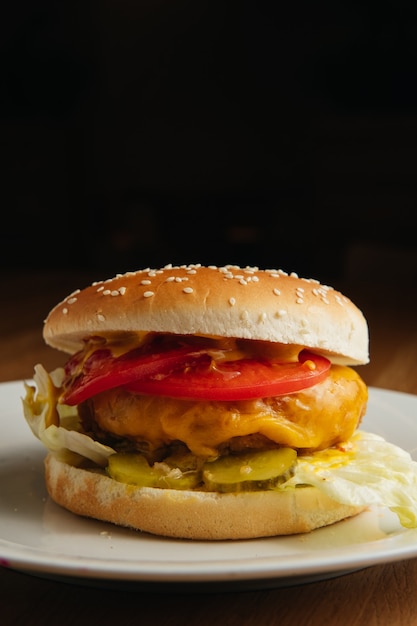 Amerykański Cheeseburger