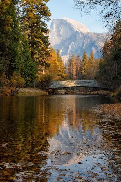 Amerykański krajobraz w Parku Narodowym Yosemite