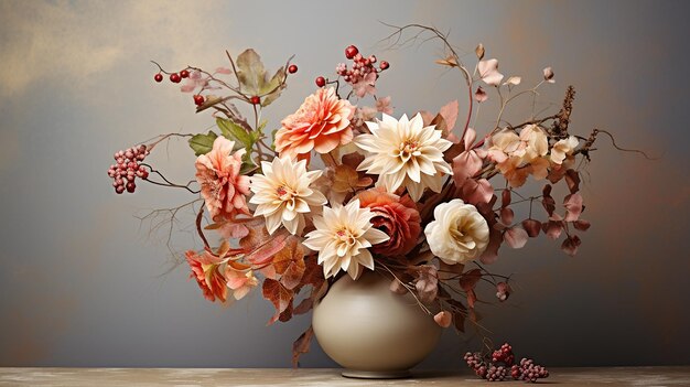 an_elegant_bouquet_of_fall_flowers_against_a_muted_backg
