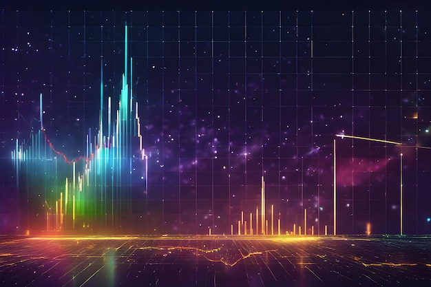 Analiza zapotrzebowania na technologię kosmiczną Kolorowy wykres ekonomiczny