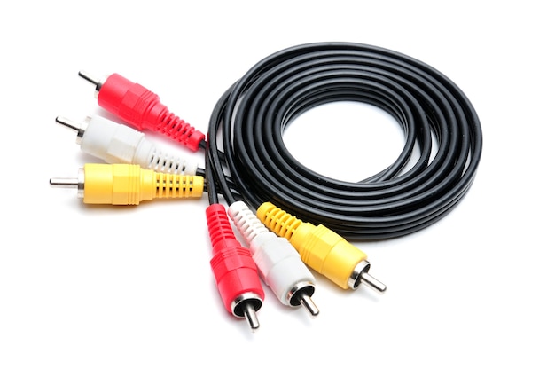 Analogowy kabel audio-wideo w standardzie RCA