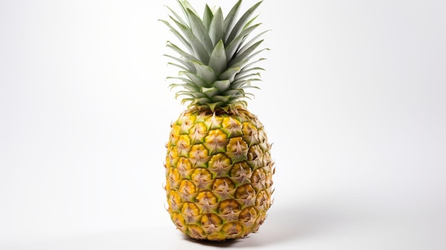 Ananas na białym tle