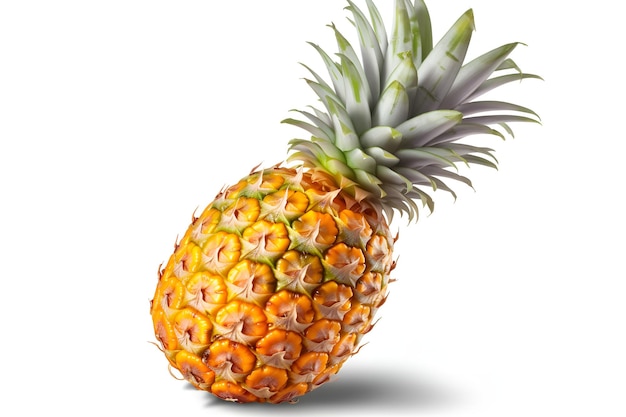 Ananas odizolowywający na białym tle