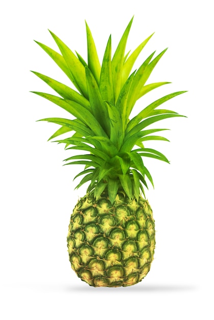 Ananas Odizolowywający Na Białym Tle