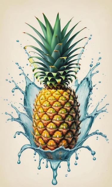 Ananas w wodzie