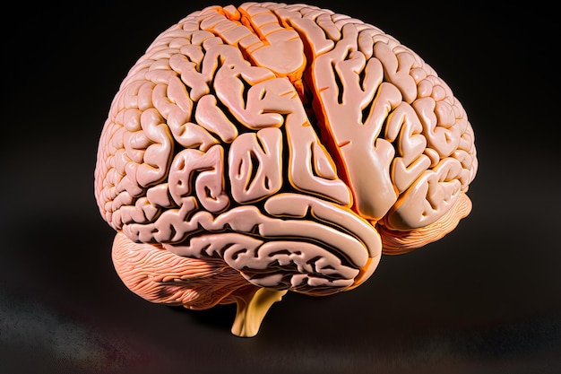 Anatomiczny model ludzkiego mózgu obraz koncepcji medycznej