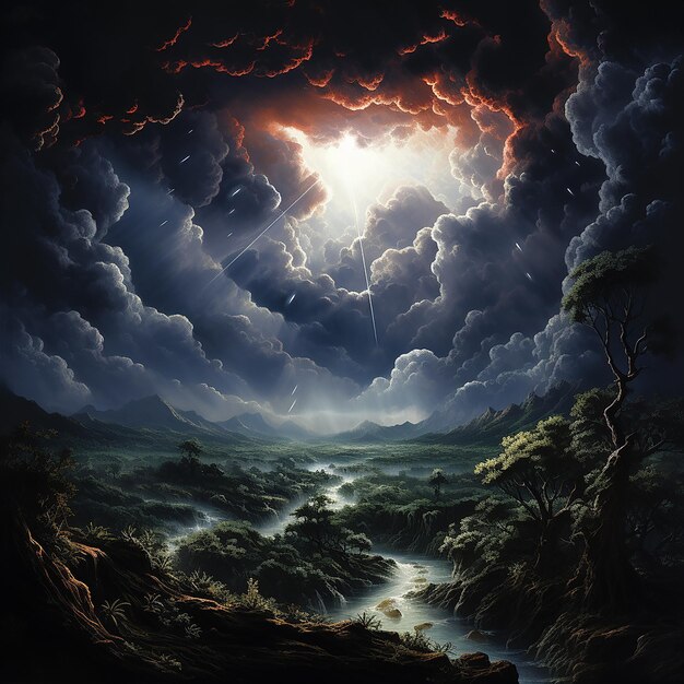 Zdjęcie andromeda_jungle_on_top_of_lightning_clouds