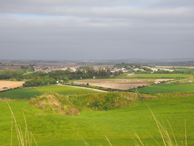 Angielska panorama kraju w Salisbury