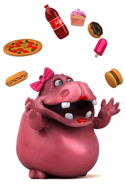 Animacja Pink Hippo